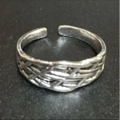 縄 編 メキシカン ヴィンテージ カジュアル ガレッジ シルバー メンズ リング