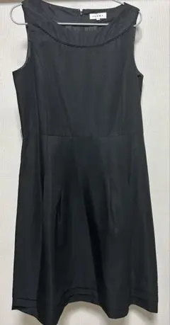 Aライン ワンピース　スーツ　ジャケットなし　ドッド柄　13号