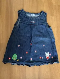 MIKI HOUSE デニムワンピース 80