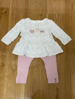 NEXT 長袖Tシャツ＆レギンスセット 9-12mths 80サイズ