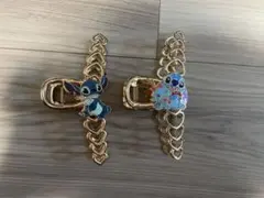 スティッチ ヘアクリップ 2つセット