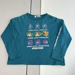 pokemon ポケモン 長袖 ロンT トップス グリーン 100 105
