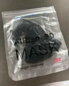 UNIQLO エアリズム3Dマスク Black（ブラック）Mサイズ１袋 ユニクロ エアリズムマスク ブラック ちいさめMサイズ 3枚入り