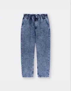 デニムブルー ウエストゴム パンツ S