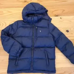 ネイビー フード付