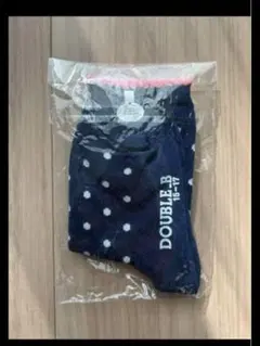 【新品未使用】DOUBLE.B ネイビー ドット柄 キッズ靴下