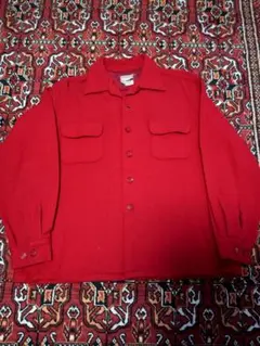 50s USA製 McGREGOR ウールシャツ レッド ヴィンテージ