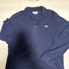 LACOSTE 長袖ポロシャツ ブルー L 0382-A - メルカリ