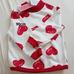 新品 CUTE PARADISE キッズ トレーナー 90cm　ハート　女の子