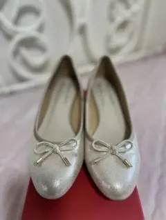 Oriental Traffic×earth ラメバレエパンプス