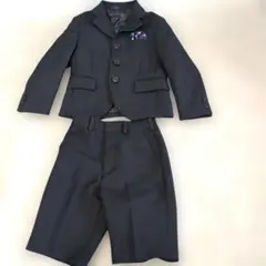 【美品】黒 スーツ・ ショートパンツセット　110サイズ