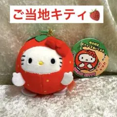 新品　タグ付き　ご当地キティ　スクイーズぬいぐるみ　いちごキティ　栃木限定　レアのサムネイル