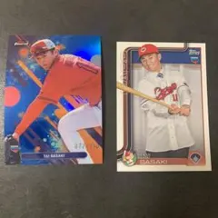 toops finest 佐々木泰　150シリandノーマルルーキーカード