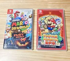 新品・未開封 2本セット ペーパーマリオRPG マリオカート8 任天堂 スイッチ 新品・未開封 2本セット ペーパーマリオRPG マリオカート8 任天堂