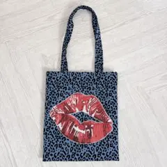 ヒョウ柄 トートバッグ でかリップ
