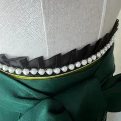 卒業式 成人式 帯飾り 帯揚げ 袴上飾り 和洋折衷 フリル帯飾り パール 前撮り