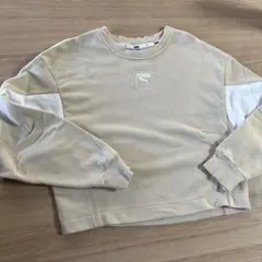 PUMA ベージュ トレーナー Mサイズ