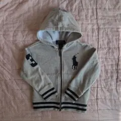 POLO RALPH LAUREN グレー／パーカー　100