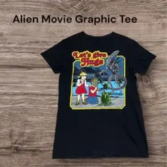 エイリアンLet’s GiveHugsホラー映画TシャツブラックレディースS古着のサムネイル