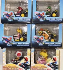 と*ん様 マリオカート　プルバックフィギュア4個+ スーパープクプク2個 セット