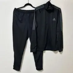 新品未使用　タグ付き　adidas ジャージ上下　黒　3L