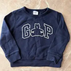babyGAP ベアロゴ トレーナー ネイビー 3yearのサムネイル