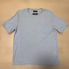 ライトグレー woolTシャツ 左胸ポケット付きのサムネイル