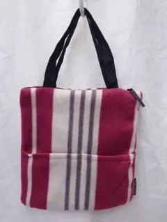 フリース ストライプ ミニバッグ KANSAI YAMAMOTO未使用品