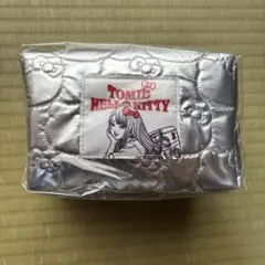 エニマイくじ　富江×ハローキティ　D賞　マルチポーチ　銀