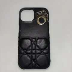 Christian Dior iphone15 ケース カナージュ チャーム付き