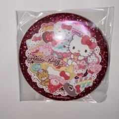 サンリオ　キラキラbig缶バッジ　ハローキティ