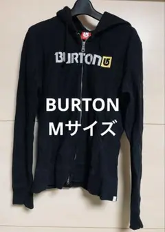 BURTON バートン　パーカー　Mサイズ　ジップアップ　黒　ブラック