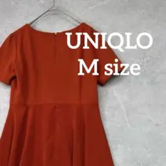 ⬜︎UNIQLO 半袖ワンピース オレンジ Mサイズのサムネイル