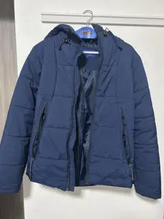 urban researchネイビー フード付き ダウンジャケット