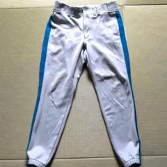 Rawlings アシックス 野球 ユニフォームパンツ グレー ブルーライン Lのサムネイル
