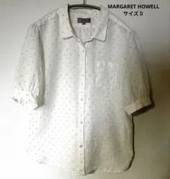 MARGARET HOWELL リネン半袖シャツ ホワイト サイズIII - メルカリ