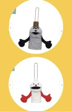 【未開封】パペットスンスン フィンガーパペットぬいぐるみ ノンノン＆ゾンゾン