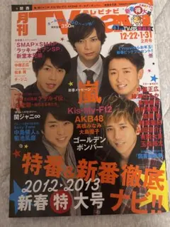 月刊TVnavi 2月号 2013年特大号　嵐　ポスター付き