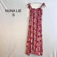 M924 NUNA LIE フローラル 花柄 キャミワンピース S イタリア製