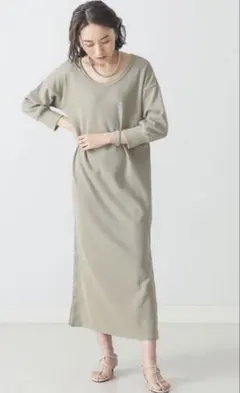 BEAMS LIGHTS / ハニカム スナップ ワンピース