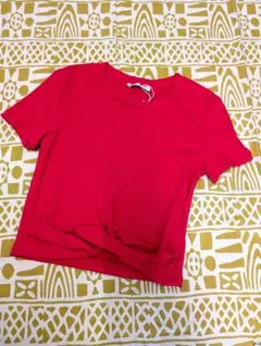ZARA　前結びデザインTシャツ