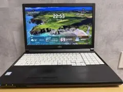 富士通ノートPC A579/B SSD128GB メモリ8GB Office付き