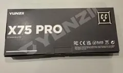 YUNZII X75 PRO メカニカルキーボード クリスタルアイス軸 英語配列