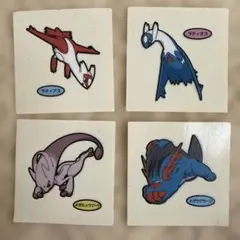 ポケモンシールセット ラティアス・ラティオス・メガミュウツー・メガカイオーガ