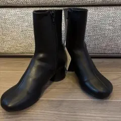 【新品】AZUL by moussy ラウンドトゥストレッチブーツ S ブラックのサムネイル