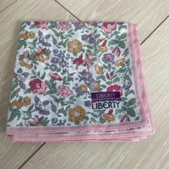 LIBERTY 花柄ハンカチ 約50cm x 50cm