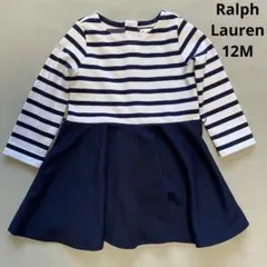 ストライプ長袖ワンピース RalphLauren 12m