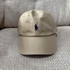 極美品Polo Ralph Lauren ベージュキャップ男女兼用