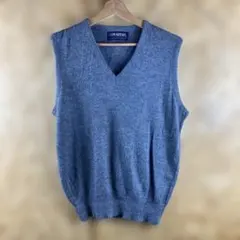 ノースリーブ ニット メンズ Lサイズ 古着 ヴィンテージ 激安 ファッション