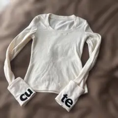 ♡*様 アイボリー 長袖 トップス cute